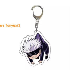 Jujutsu Kaisen Gojo Satoru Keychain 1Pcs Anime Gift Free shipping 07FC0E-D4 - KOEEK