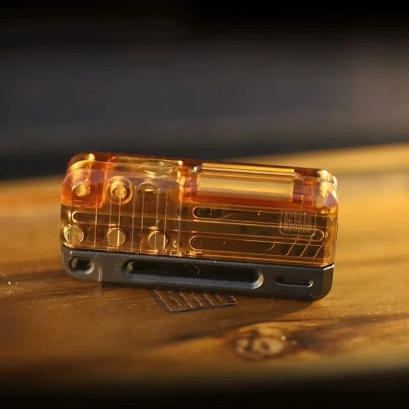 GAO Studio PC RlFLE-5 Magnetic Mechanical Rebound Push Slider EDC Decompress Toy 07FC0E-D4 - KOEEK