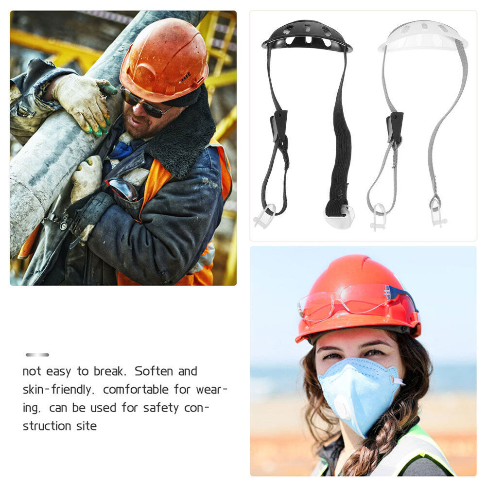 new  2 Pcs Polyester Helmet Chin Strap Anti-wear Protection Hard Hat koeek - KOEEK