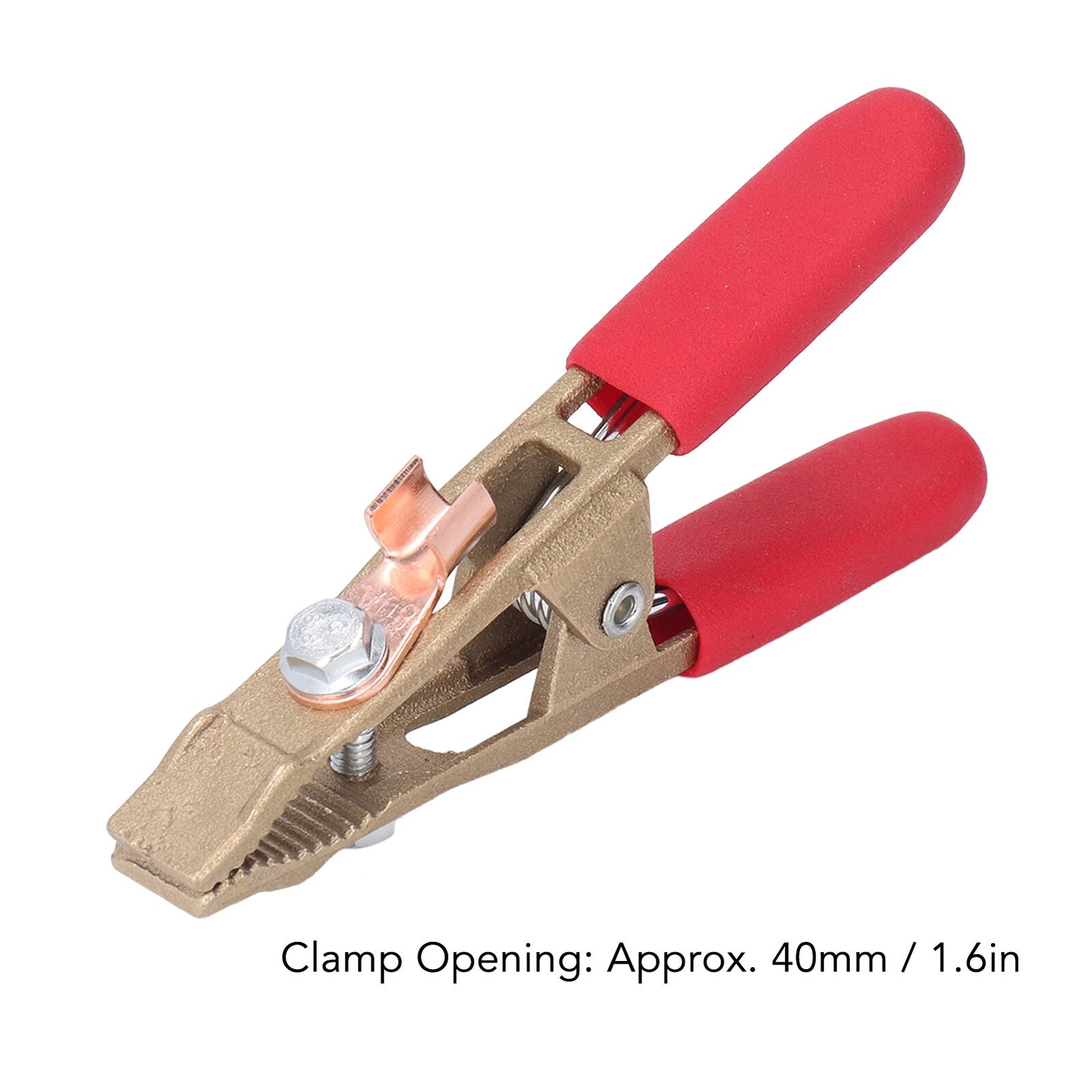 new A Shape Earth Wire Clamp Brass Grounding Clamp Argon Arc Welding Pliers 260A koeek - KOEEK