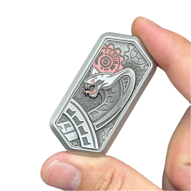 Personalized Snake EDC Fidget Toys Stainless Steel Magnetic Push Haptic Slider 07FC0E-D4 - KOEEK