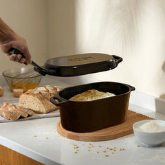 Dutch Oven for Sourdough Bread Baking with Lid, Double Handle 07FC0E-D4 - KOEEK