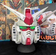 Mobile Suit Gundam RX-78 Cosplay Wearable Anime Helmet Mask Light up Collection 07FC0E-D4 - KOEEK