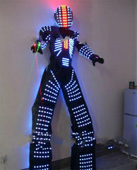 7 Color LED Change Robot Costume Clothing Suit Illuminated Dance Remote Control 07FC0E-D4 - KOEEK