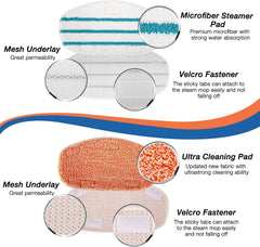 new 8 Pack Steam Mop Replacement Pads Compatible with PurSteam 4+4 07FC0E-D4 - KOEEK