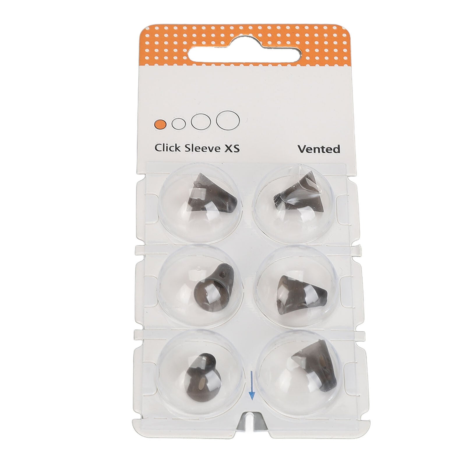 new (XS)6pcs Click Sleeve Vented Silicone Anti Static Washable Sound Amplifier koeek - KOEEK