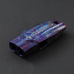 120DB Titanium Alloy Double Tube Whistle Outdoor Survival EDC SOS high Frequency 07FC0E-D4 - KOEEK