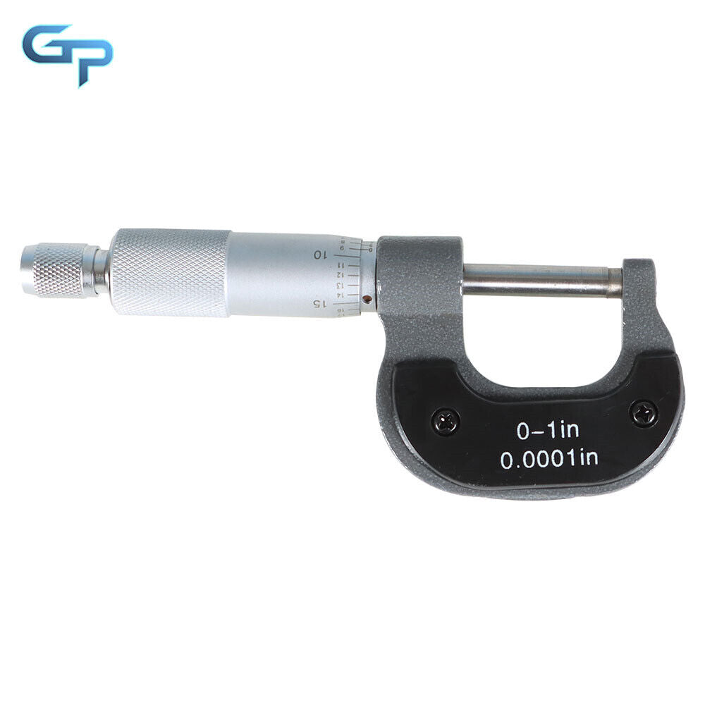 0-1" Premium Precision Carbide Tips 0.0001" Outside Micrometer Metal