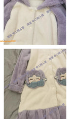 Frieren at the Funeral Pajamas Night-robe Sleepwear Warm Winter Homewear Set 07FC0E-D4 - KOEEK