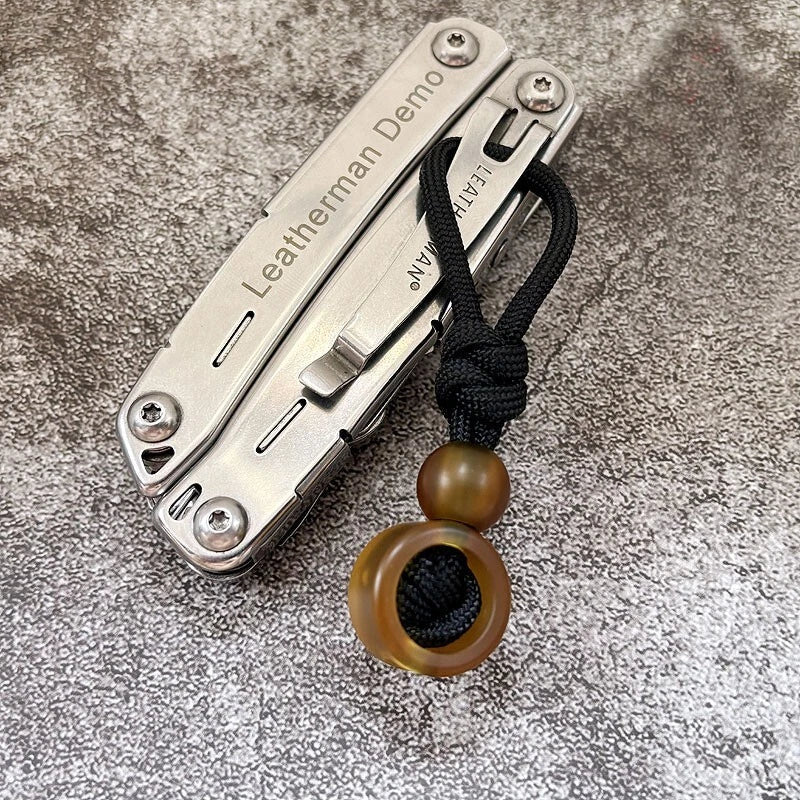 Ultem PEI Planet Star Ring Set Knife Bead Keychain Pendant Lanyard DIY Tool 07FC0E-D4 - KOEEK