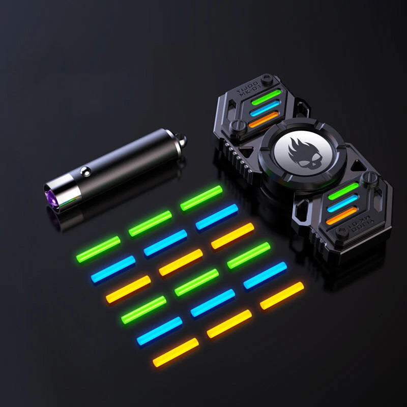 EDC Fidget Toy Star Soldier Luminous Alloy Fidget Spinner ADHD Hand Spinner Gift 07FC0E-D4 - KOEEK