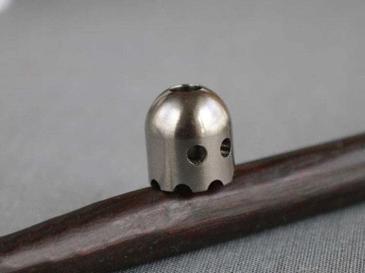 EDC Titanium Alloy Knife Lanyard Bead Paracord Keychain Pendant Zip Pull DIY 07FC0E-D4 - KOEEK