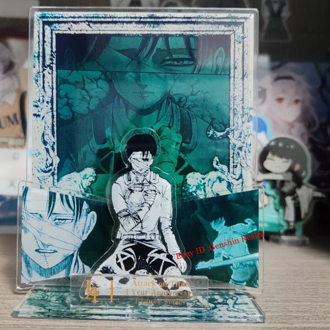 Anime Attack On Titan Levi Final Showdown Desktop Stand Figure Collection Decor 07FC0E-D4 - KOEEK