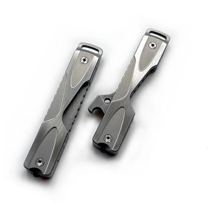 EDC Stainless Steel Bottle Opener Keychain Fidget Decompression Toy Pocket Tool 07FC0E-D4 - KOEEK