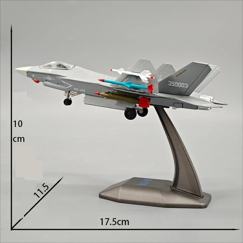 1/100 PLA J-35 NAVY  Fighter Alloy Diecast Finished Model 07FC0E-D4 - KOEEK