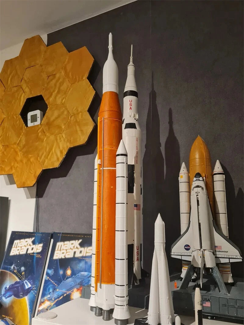Saturn-5 Space Shuttle Starship SLS Block Spacecraft Model Painted Toys Gifts 07FC0E-D4 - KOEEK
