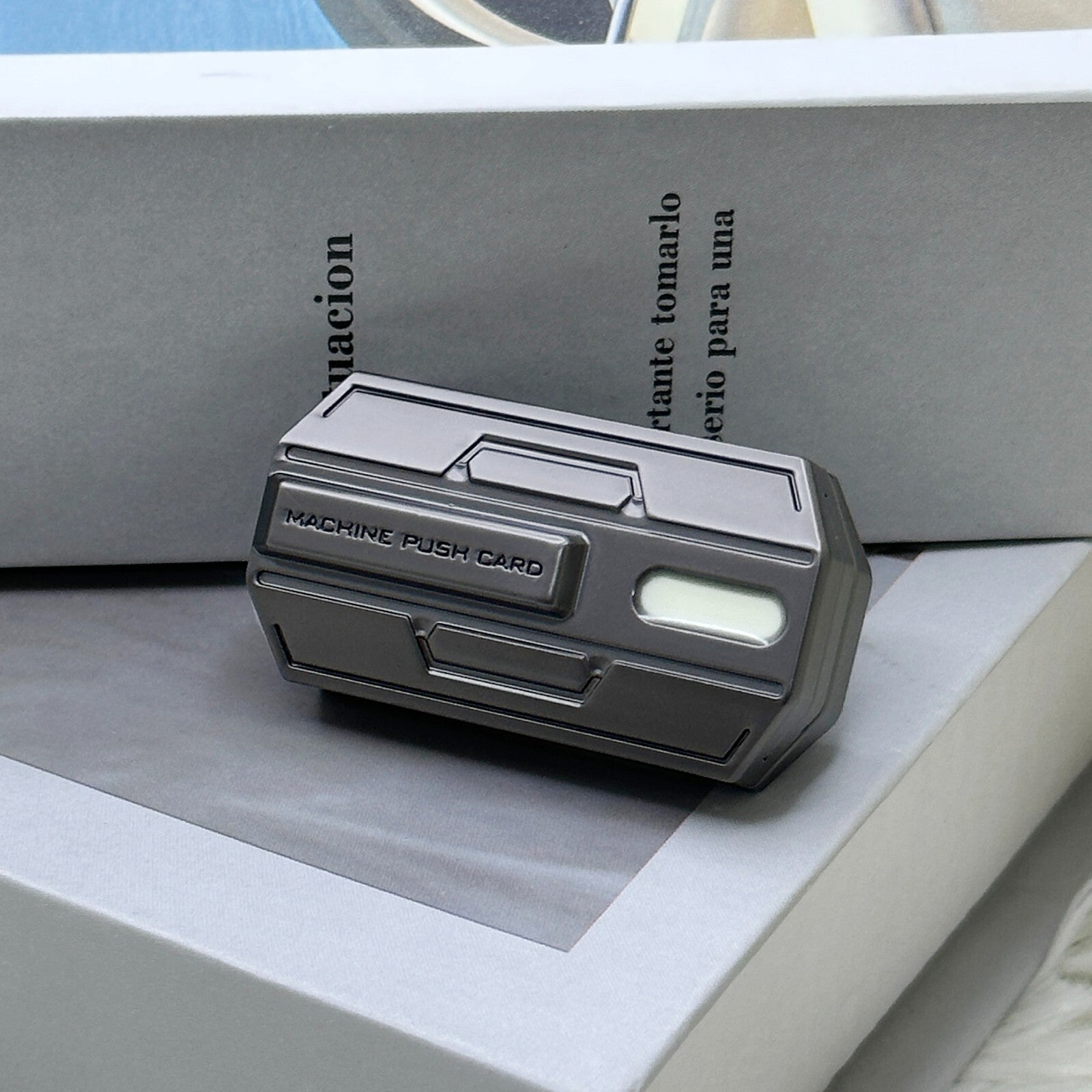 Push Card Pulse Coin Luminous EDC Magnetic Decompression Artifact Metal Toy Gift 07FC0E-D4 - KOEEK