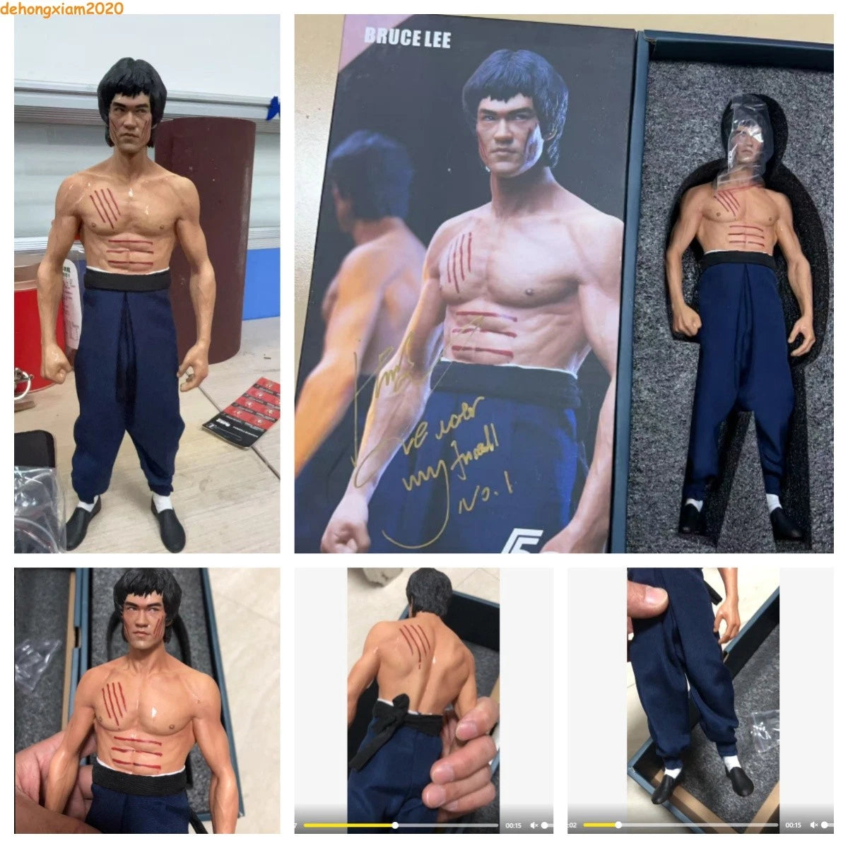 1/6  CHINA. X-H Bruce Lee 李小龙 Figure Statue Action Model IN STOCK! 07FC0E-D4 - KOEEK