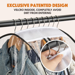 new 4 Packs 40" Clear Garment Bags for Hanging Clothes, 10" Gusseted transparent 07FC0E-D4 - KOEEK