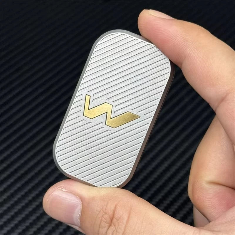 Modern Simple Stainless Steel EDC Fidget Toy Mechanical Push Fidget Slider 07FC0E-D4 - KOEEK