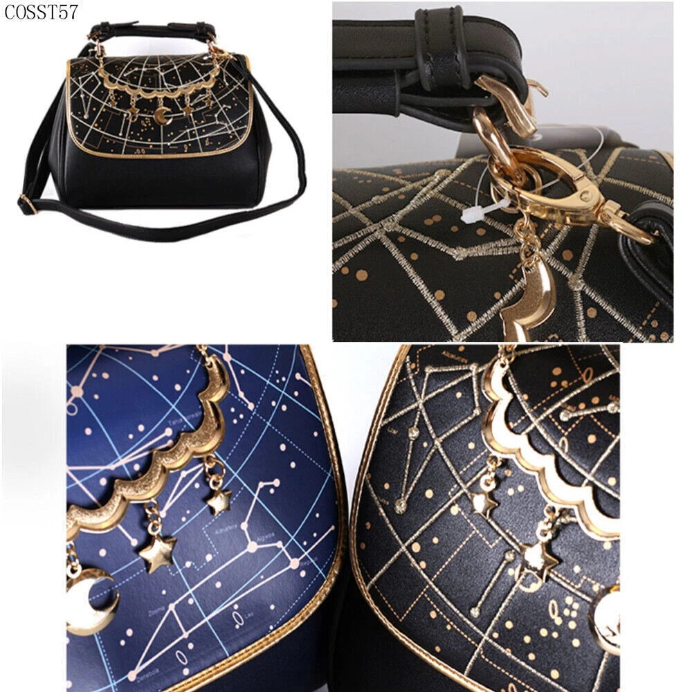 Women Bag Constellation Crossbody Fashion Bags Handbag Lolita JK Girl Zipper Bag 07FC0E-D4 - KOEEK
