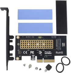 new M.2 NVME SSD to PCIe 3.0/4.0 x4 Adapter with Aluminum Heatsink Solution... 07FC0E-D4 - KOEEK
