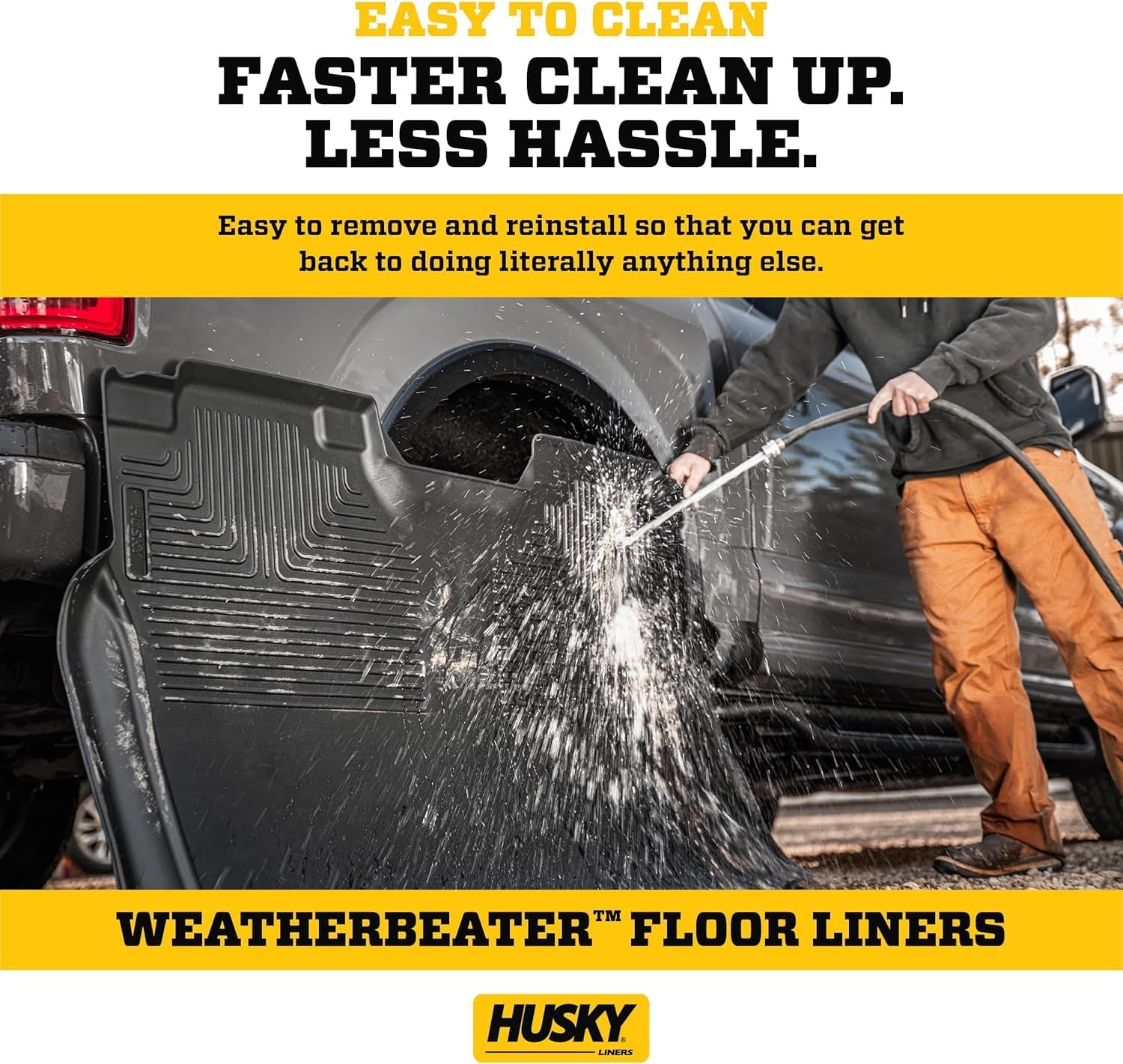 new Husky Liners Weatherbeater Floor Mats | Fits 2015-2023 Chevrolet Black HUSKY LINERS - KOEEK