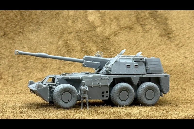 3D printed 1/72 South Africa"G-6 155mm howitzer"kit model#include a Tank soldier 07FC0E-D4 - KOEEK