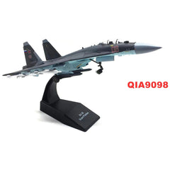 1/100 Scale Russian Sukhoi Su-35 Super Flanker Aircraft Metal Gray Model 07FC0E-D4 - KOEEK