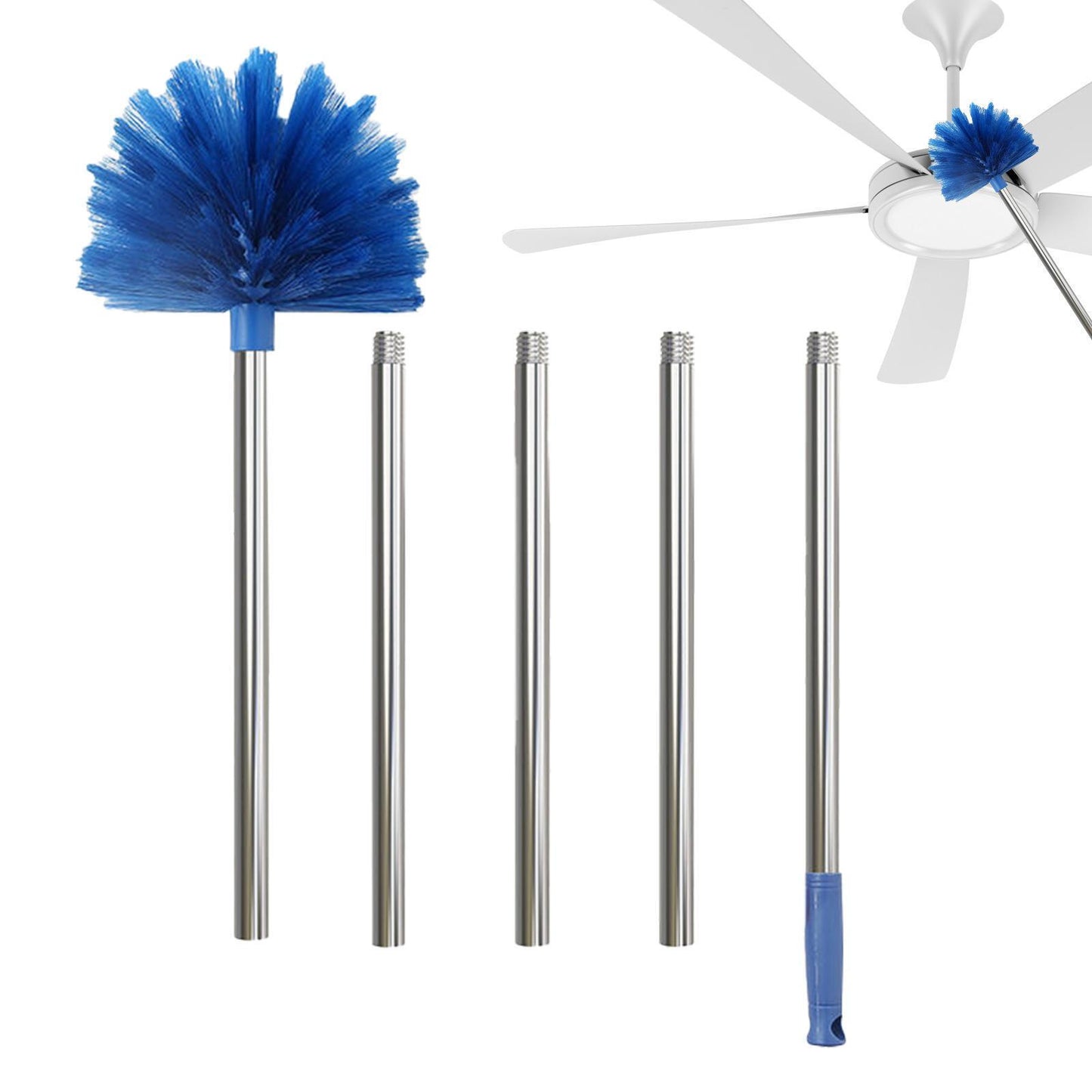 new Cobweb Duster with Extension Pole Extendable Cobweb Brush with Long Pole koeek - KOEEK