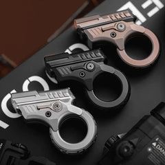 Azu EDC Flip Pushing Slider Gun Fidget Spinner Push Card Ratchet Fingertip Toys 07FC0E-D4 - KOEEK