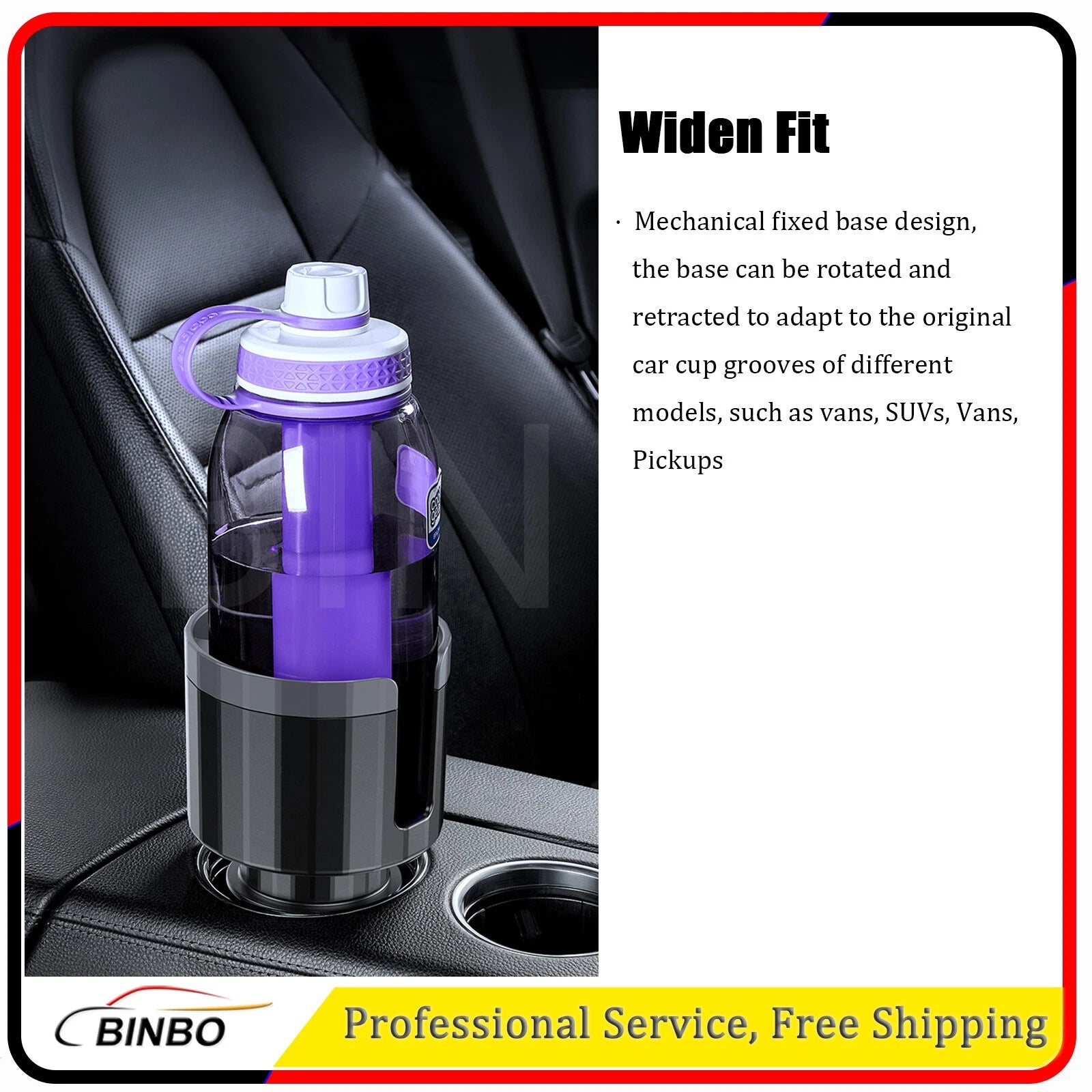Car Cup Holder Expander Drink Oversize Mug Holder Universal Fit 32oz 36oz 07FC0E-D4 - KOEEK