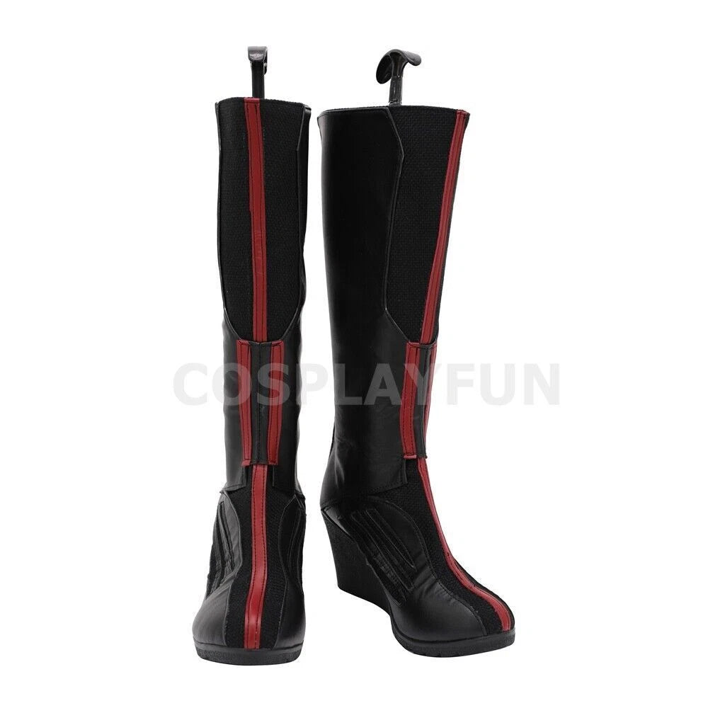 Wanda Vision Scarlet Witch Shoes Cosplay Wanda Maximoff Women Handmade Boots HANDMADE - KOEEK