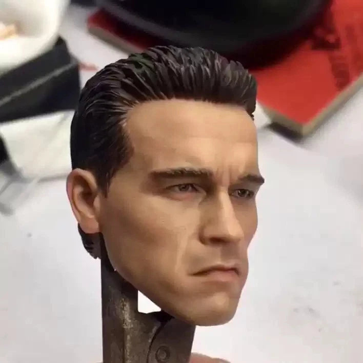 T800 Terminator Arnold Clean Version Head Sculpt for 1/6 Scale Figure Model Toy 07FC0E-D4 - KOEEK
