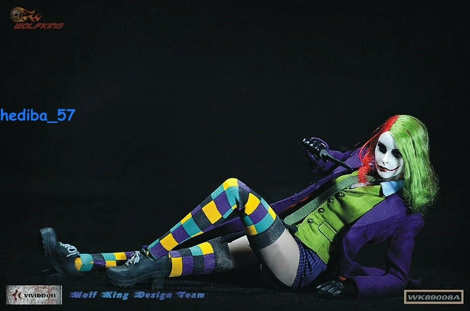 WOLFKING Female Joker Action Figure 1/6 Scale Model Toy WK89008A IN STOCK WOLFKING - KOEEK