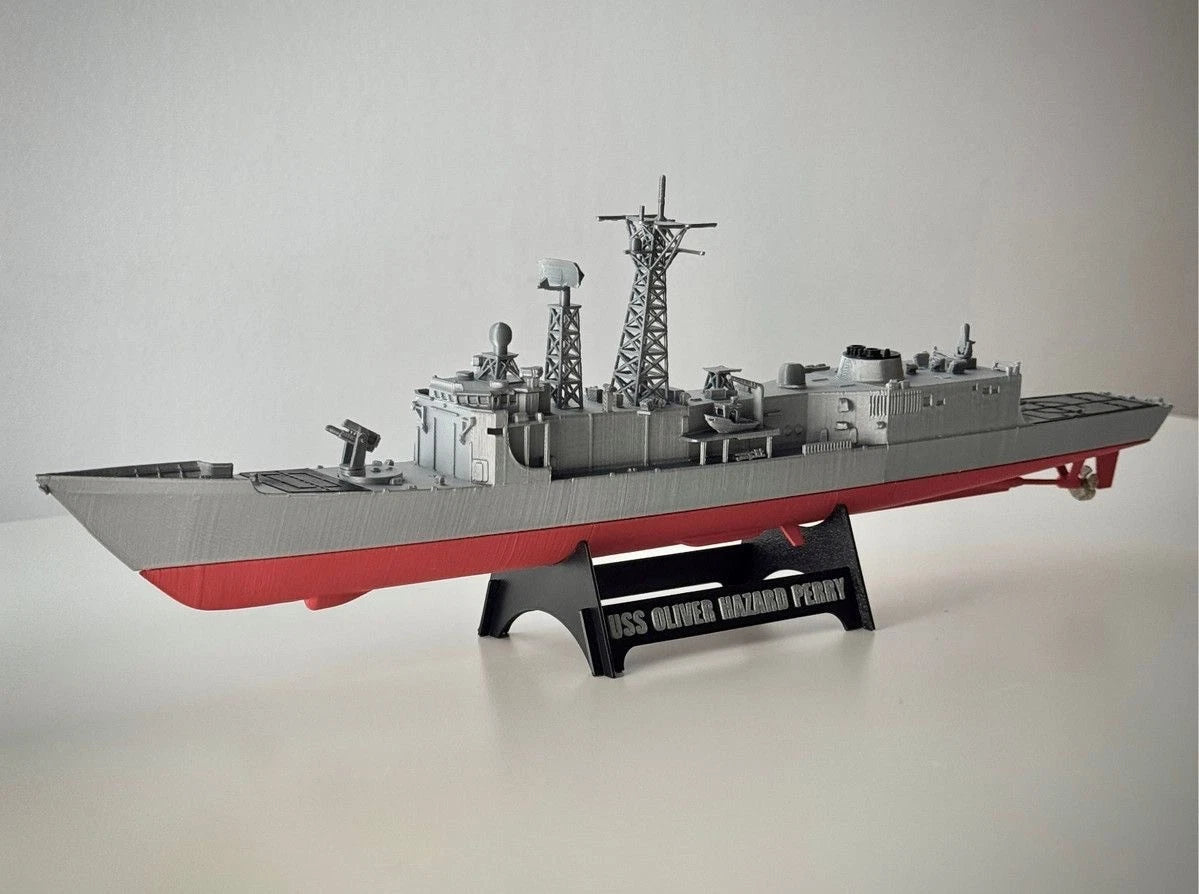 US Navy Perry-class Missile Frigate3D Printed High DetailStatic ShipDisplayModel 07FC0E-D4 - KOEEK