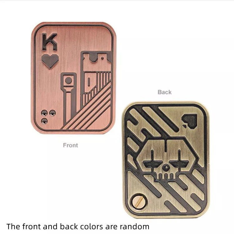 Wood Click Clicker Poker Slider Push Card Hand Fidget Decompression EDC Toys 07FC0E-D4 - KOEEK