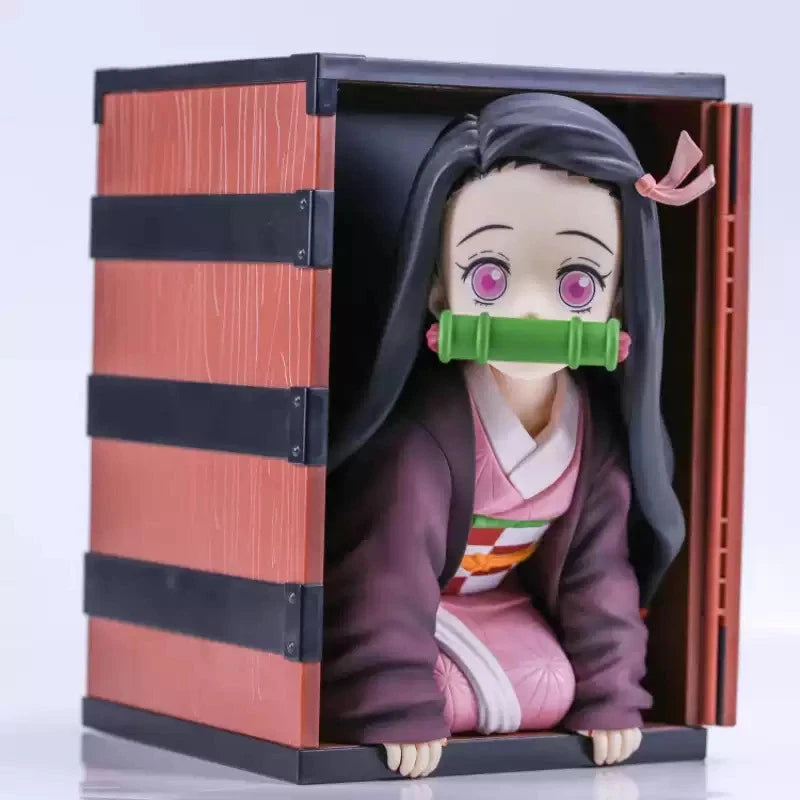 Anime Demon Slayer Kamado Nezuko PVC Figure Popcorn Bucket Decoration Model Toy 07FC0E-D4 - KOEEK