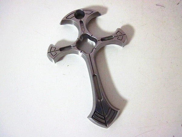 Hot High Chromium Steel Cross Keychain Necklace Men's Decorative Pendant EDC 07FC0E-D4 - KOEEK