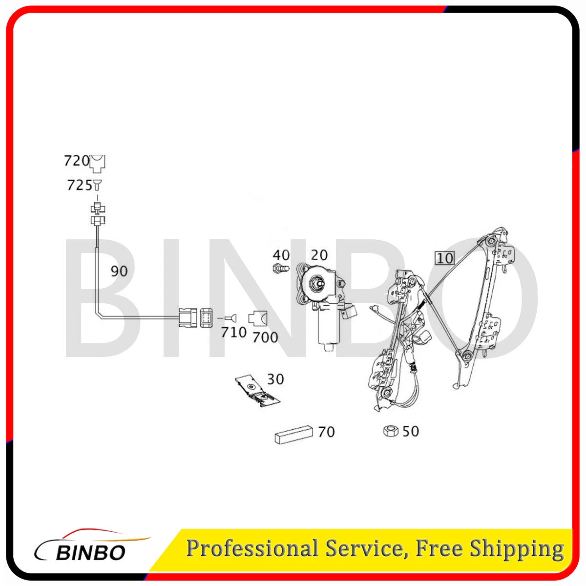 Front Right Window Regulator for Benz W219 CLS500 CLS550 C219 CLS300 2197201046 07FC0E-D4 - KOEEK