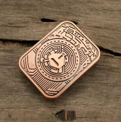 Metal Fidget Spinner Toy EDC Clicker Poker Slider Push Card Pocket Haptic Coin 07FC0E-D4 - KOEEK