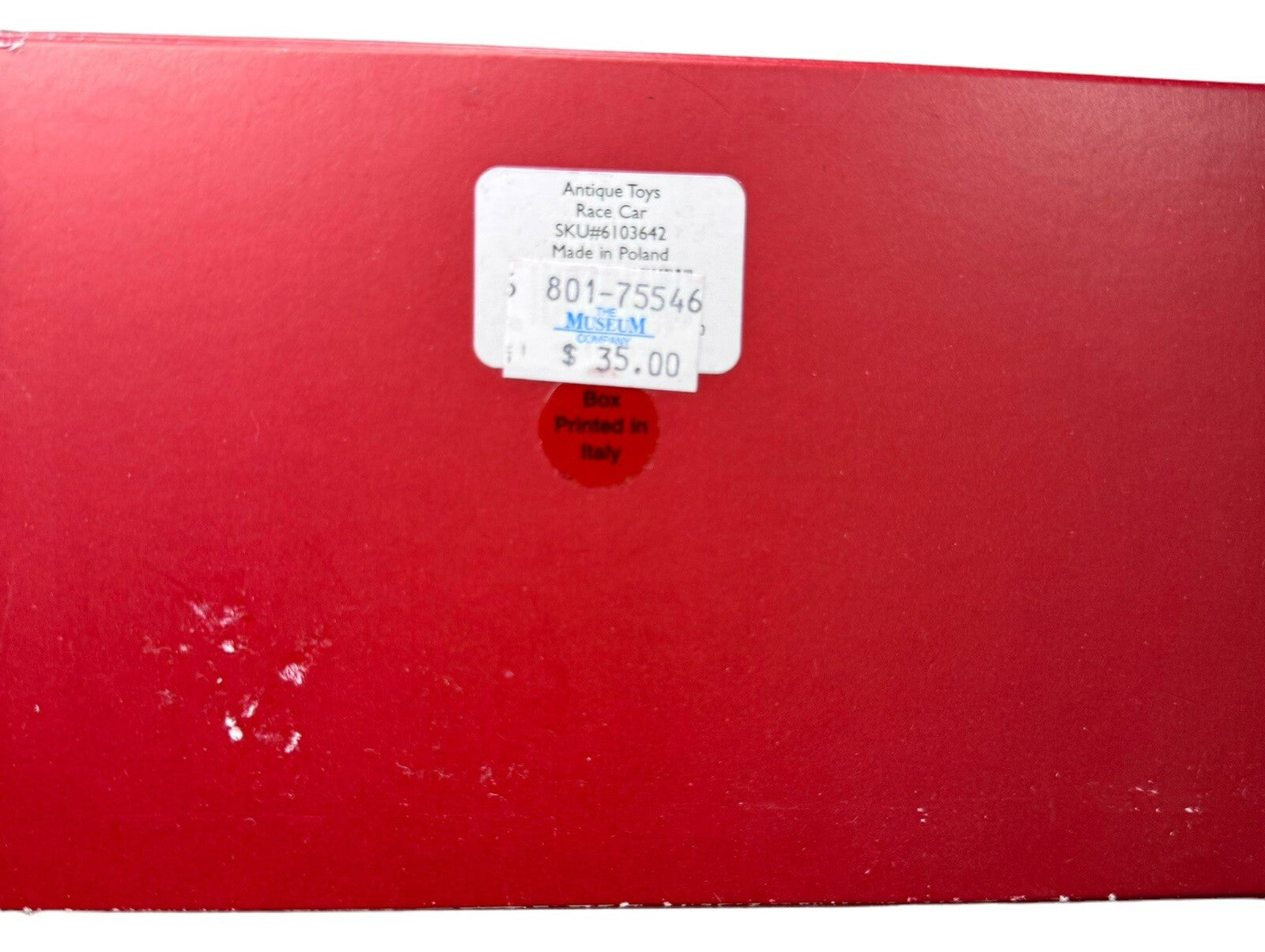 Lenox 2001 Blown Glass Antique Toys Race Car 5.5” Made In Poland NWD LENOX - KOEEK