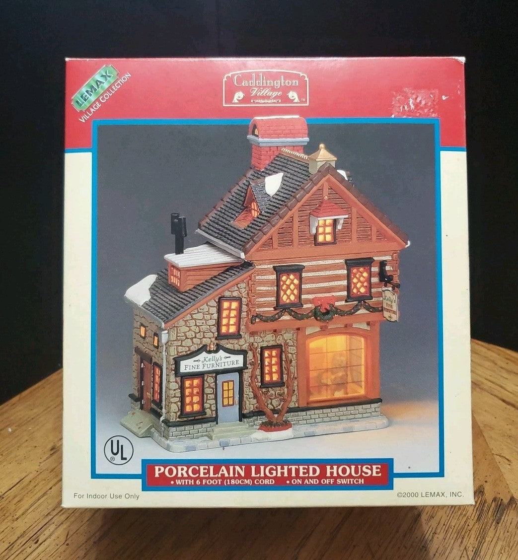 Lemax Caddington Village Kelly's Fine Furniture Porcelain Lighted Christmas LEMAX - KOEEK
