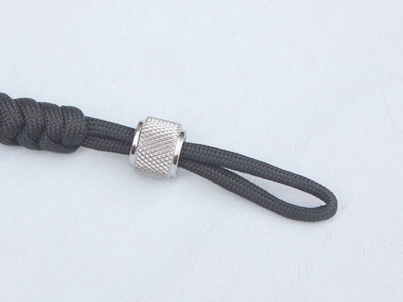 Titanium alloy EDC Parachute Cord Lanyard Bead Anti Slip Knurled DIY Beads Gifts 07FC0E-D4 - KOEEK