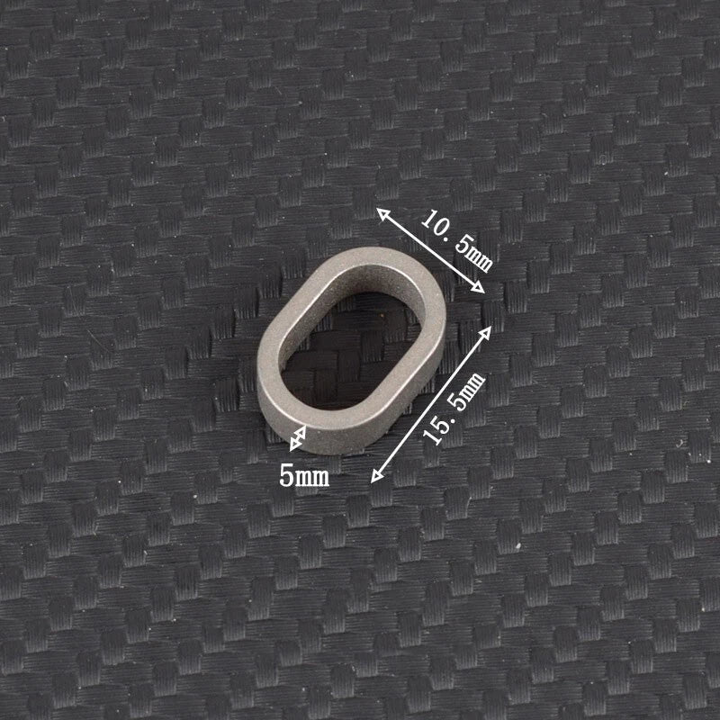 Titanium Alloy Keychain Carabiner Portable Waist Hang Buckle with Mini Ring EDC 07FC0E-D4 - KOEEK