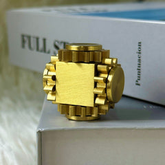 Fidget Spinner Four Gear Cube Brass Gyro Mechanical Fidget Slider EDC Toys Gift 07FC0E-D4 - KOEEK