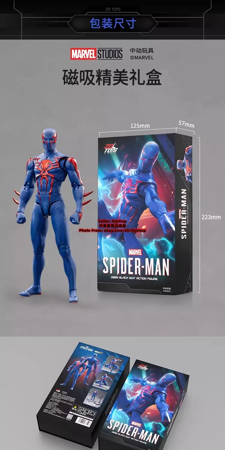 ZD Toys Spider-Man 2099 1/10 Collectible 7in Action Figure Boxed IN STOCK ZD_TOY - KOEEK
