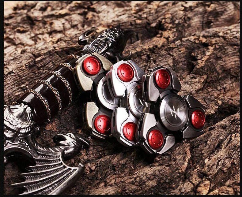 Steel Alloy Fidget Hand Spinner Finger Gyro Toys EDC Focus Stress Reliever Gift 07FC0E-D4 - KOEEK