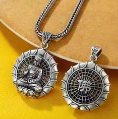 Vintage Tathagata Buddha Pendant Female Amulet Necklace Hollow Bodhisattva 07FC0E-D4 - KOEEK
