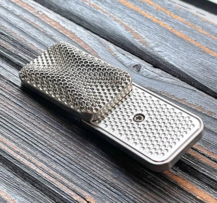 Coral Titanium Alloy Unlimited Push Magnetic Haptic Slider EDC Fidget Slider 07FC0E-D4 - KOEEK